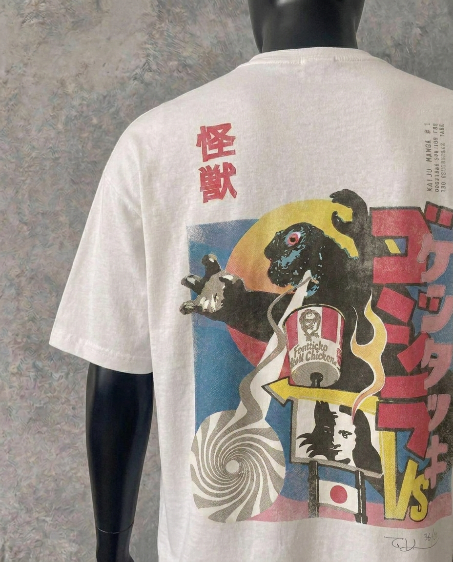 Godzilla Vol 3. Classic Double Sided | White Tee