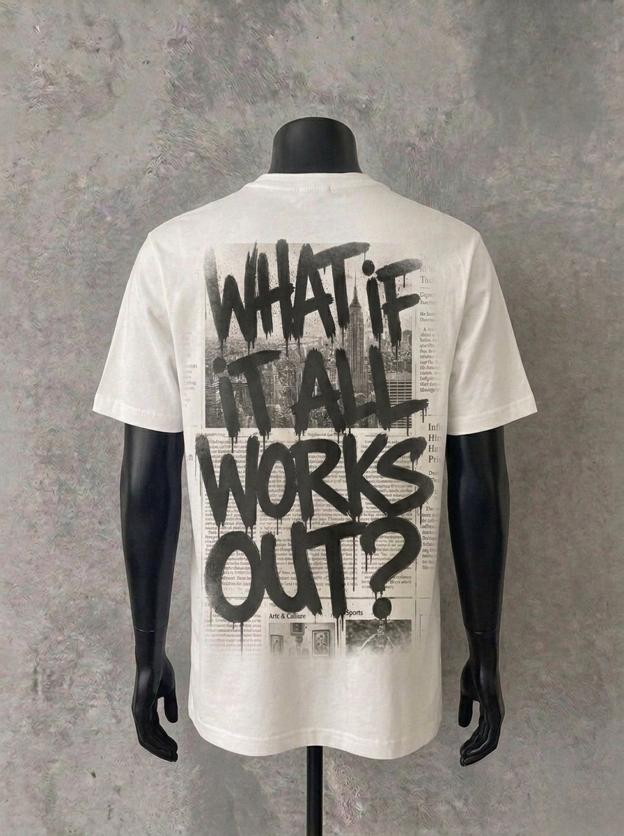 What If It All Works Out (Back Print) | White Tee