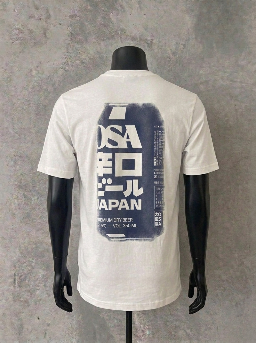 Soda Can (Back Print) | White Tee