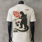 Japanese Kaiju Sushi Bar (Back Print) | White Tee