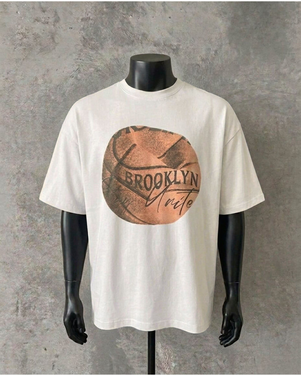 Brooklyn Basketball White Tee