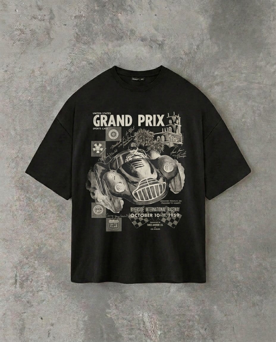 Grand Prix Black Tee