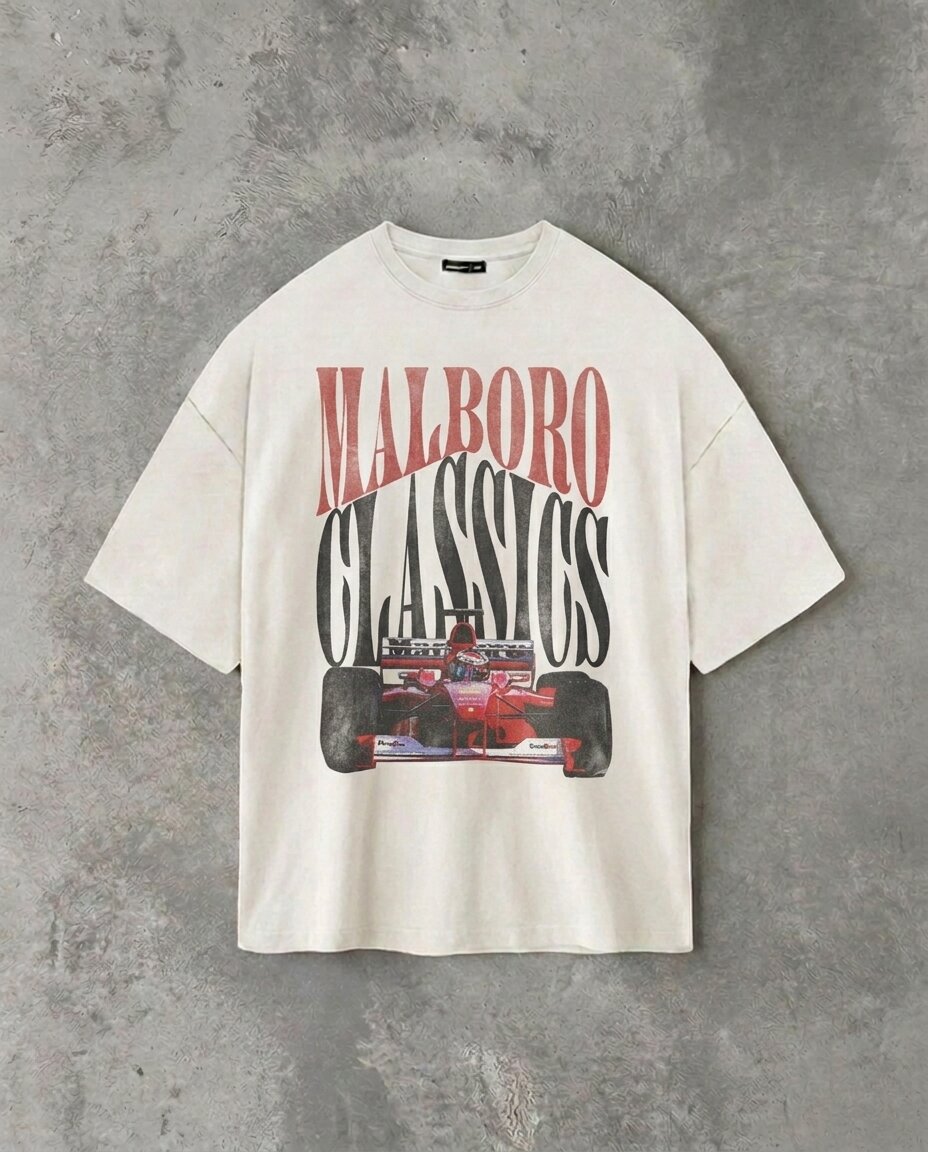 Malboro Classic Red F1 | White T-Shirt