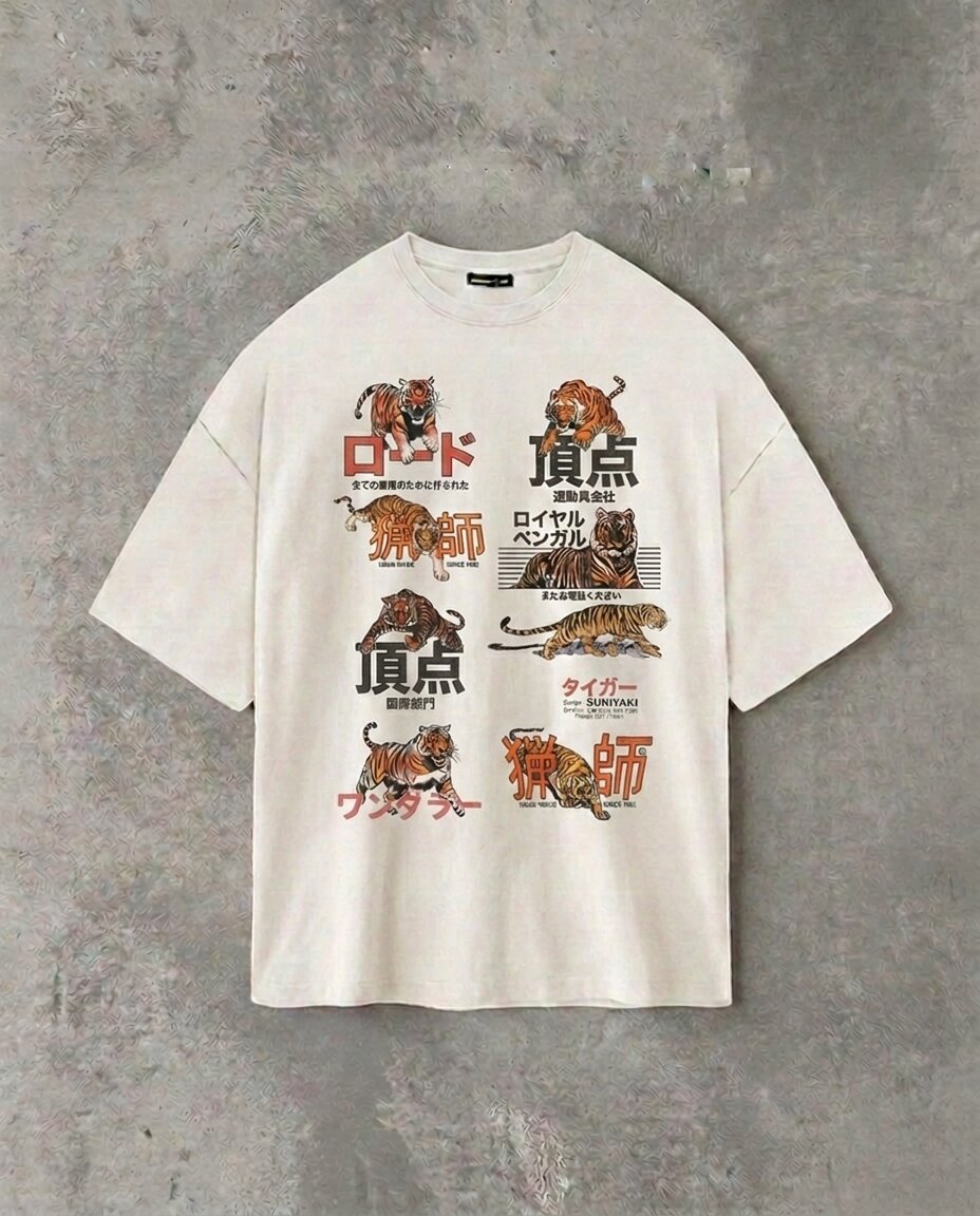 Tora — Japanese Tiger Edition | White Tee