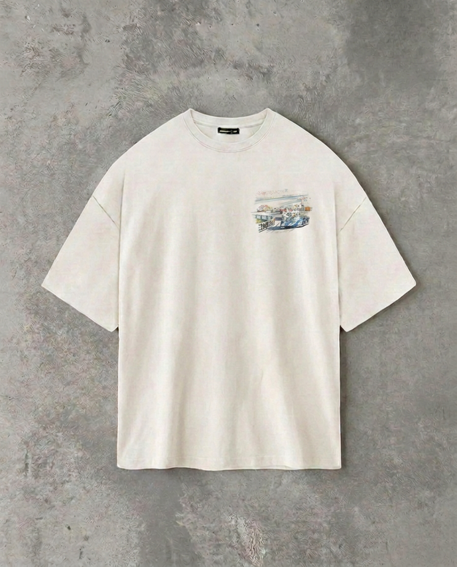 Racecars - Back Print | White Tee