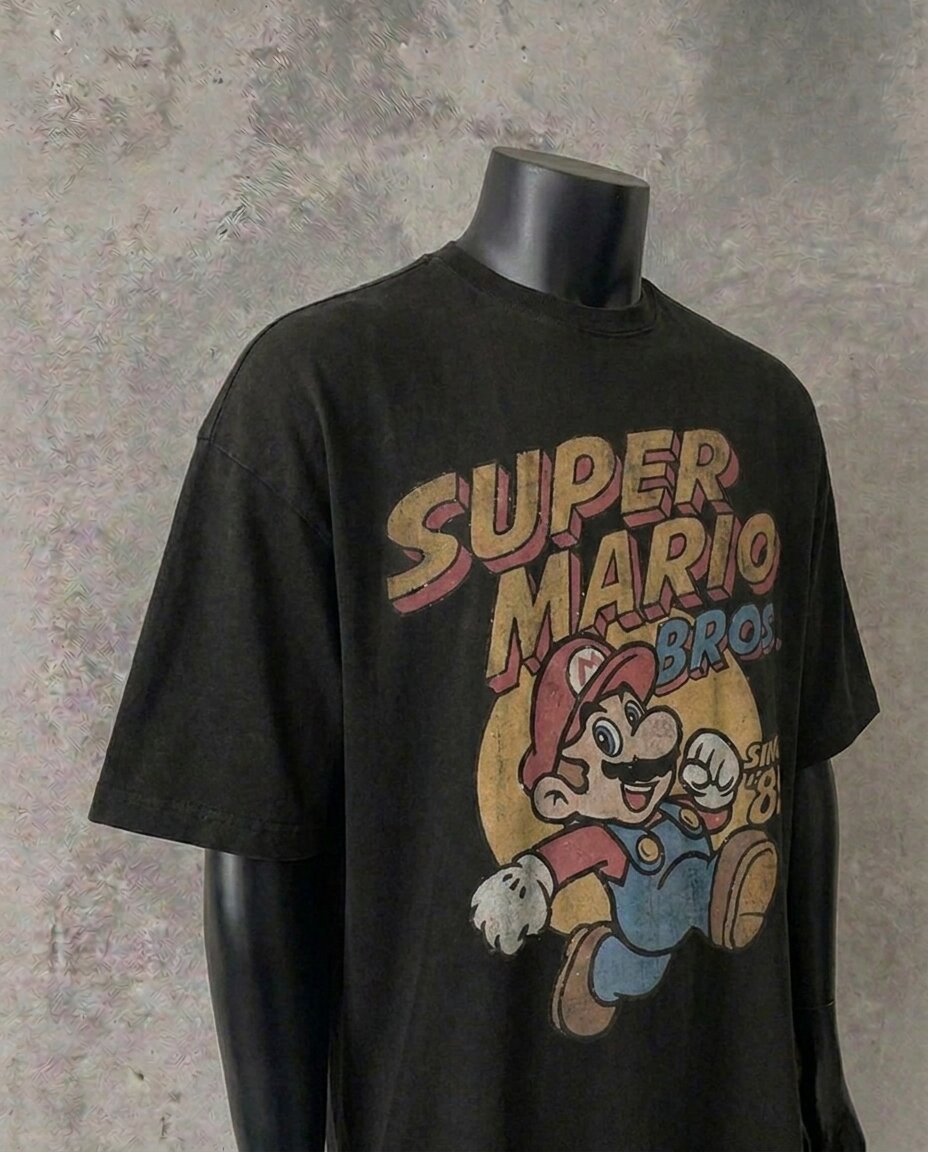 Super Mario Bros | Schwarzes T-Shirt