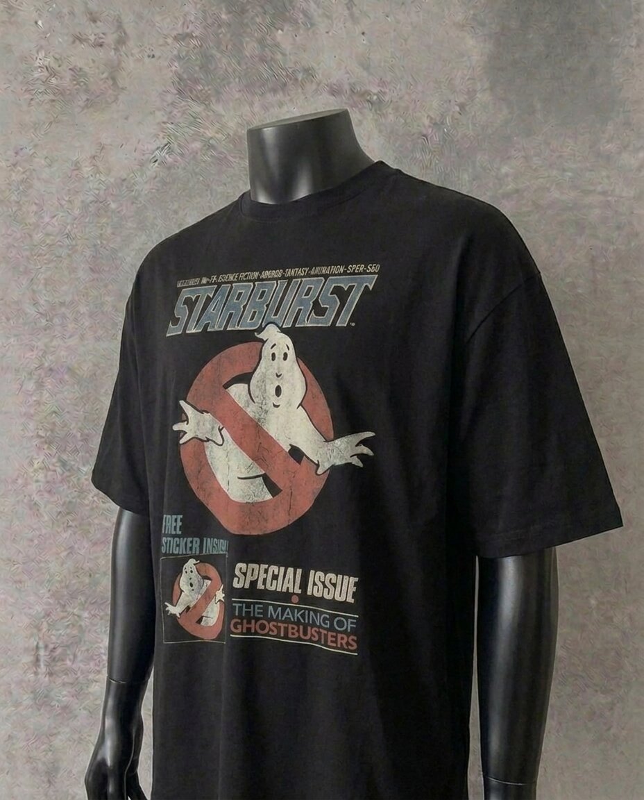 “Ghostbuster Starburst” Vintage Style | Black Tee