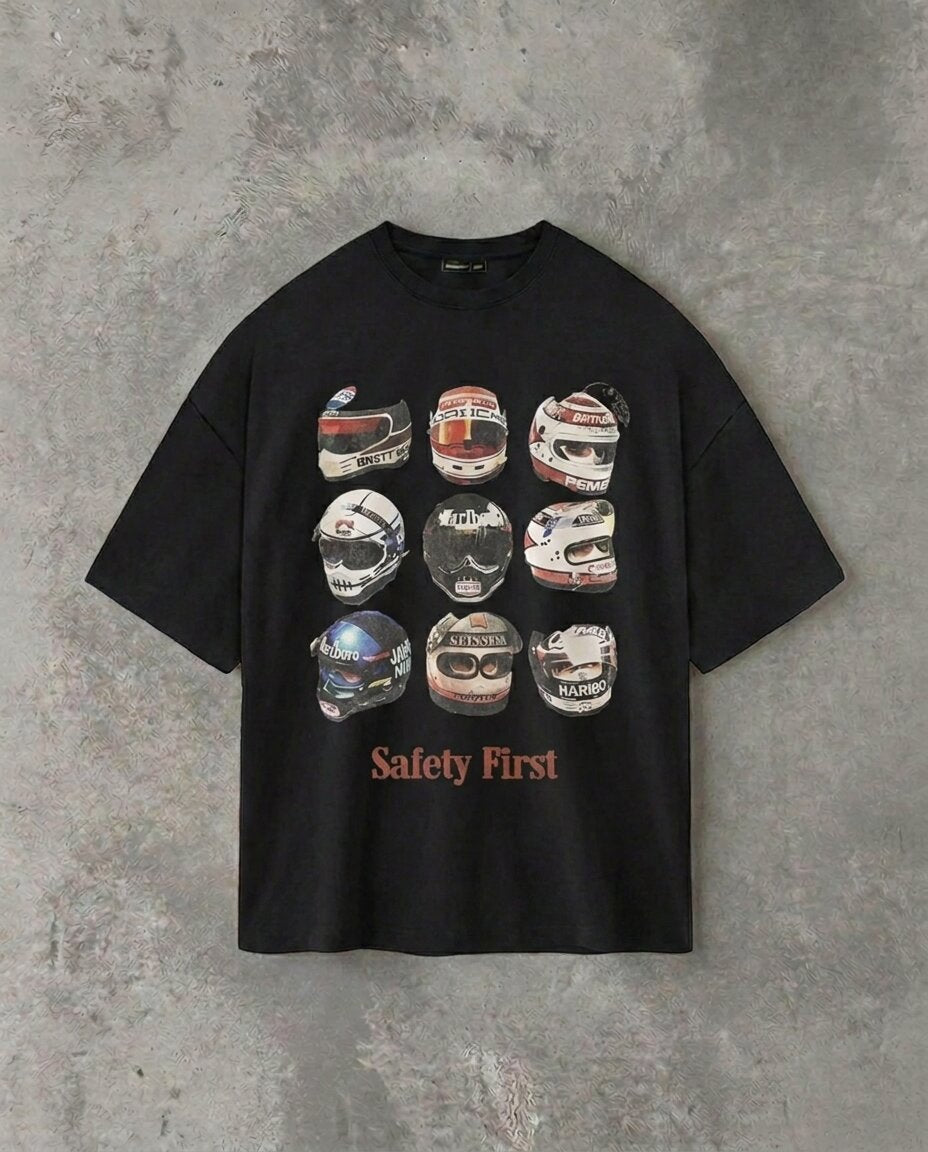 Safety First | Black Tee