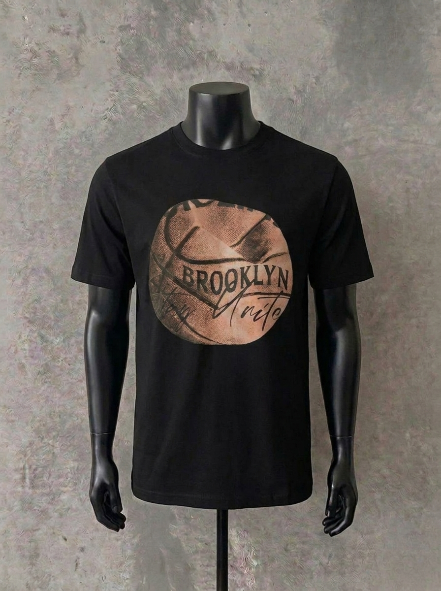 Brooklyn Basketball | Black Tee