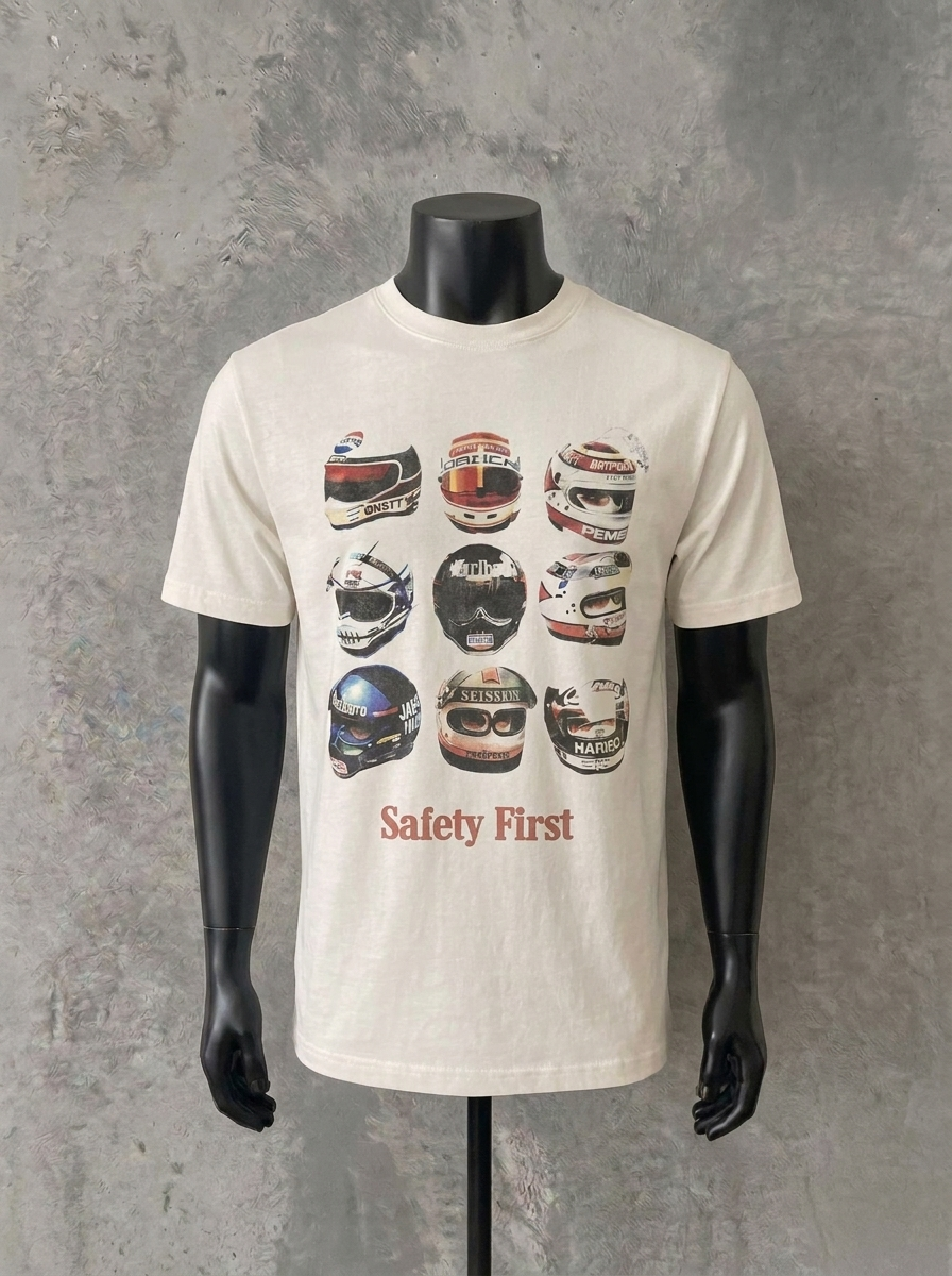 Safety First White Tee