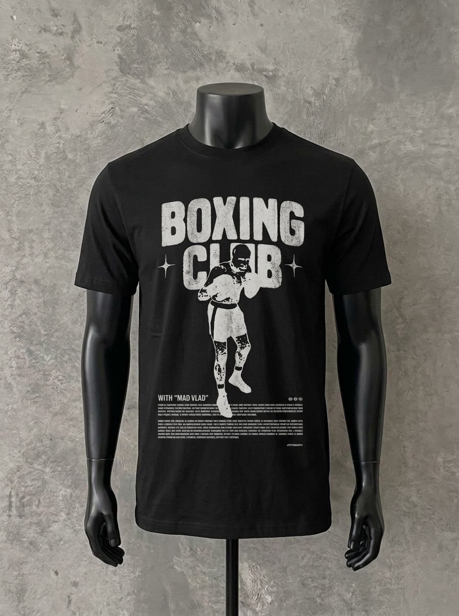 Mad Vlad Boxing Club | Black Tee