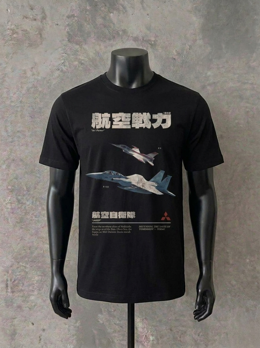“Mitsubishi Air Power” Magazine Edition | Black Tee
