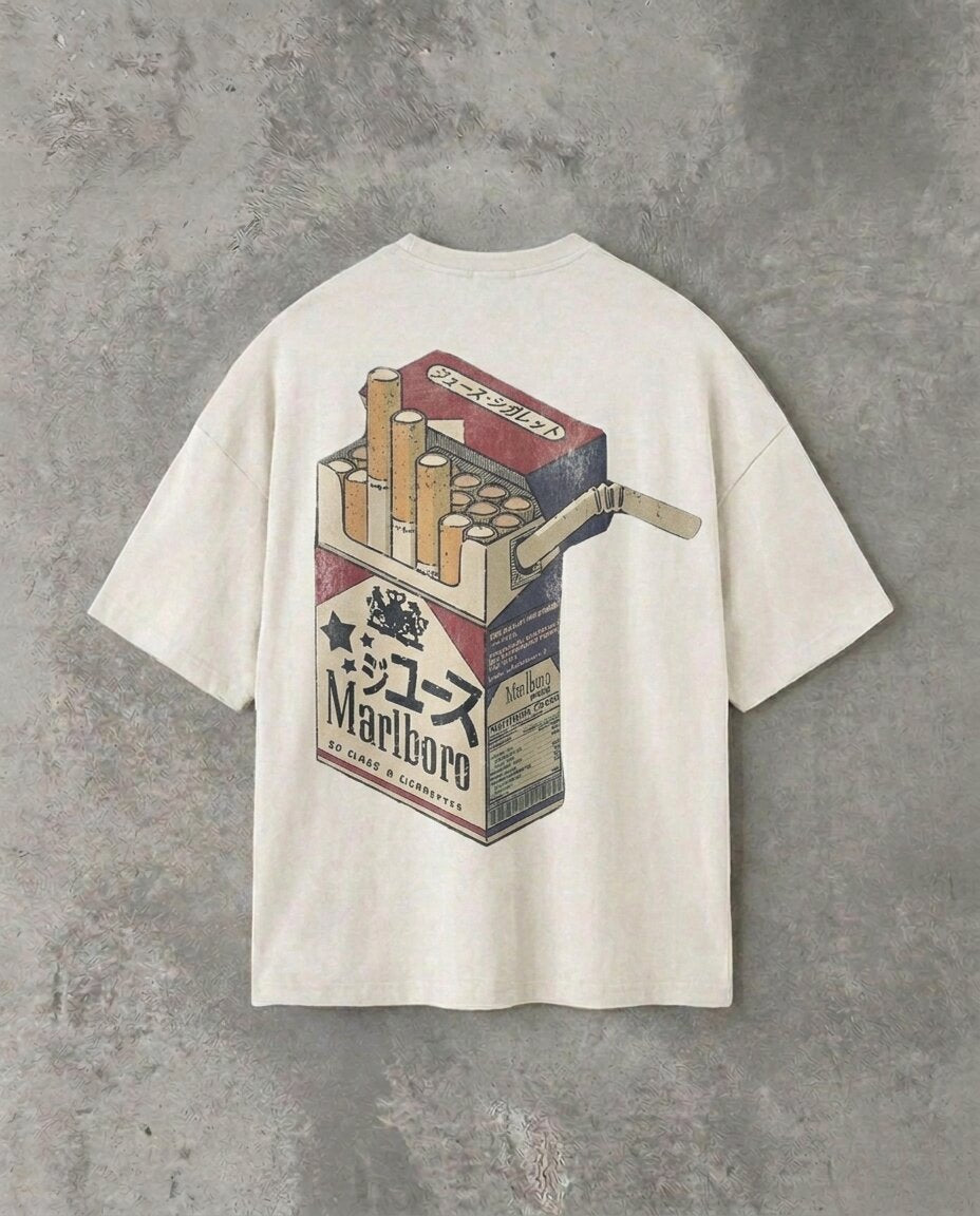 Marlboro Retro Double Sided | White Tee