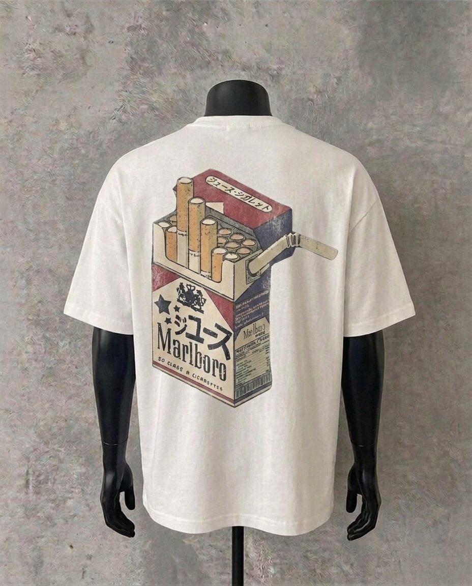 Marlboro Retro Double Sided | White Tee