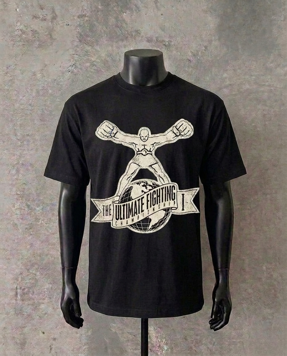 Ultimate Fighter Retro | Schwarzes T-Shirt