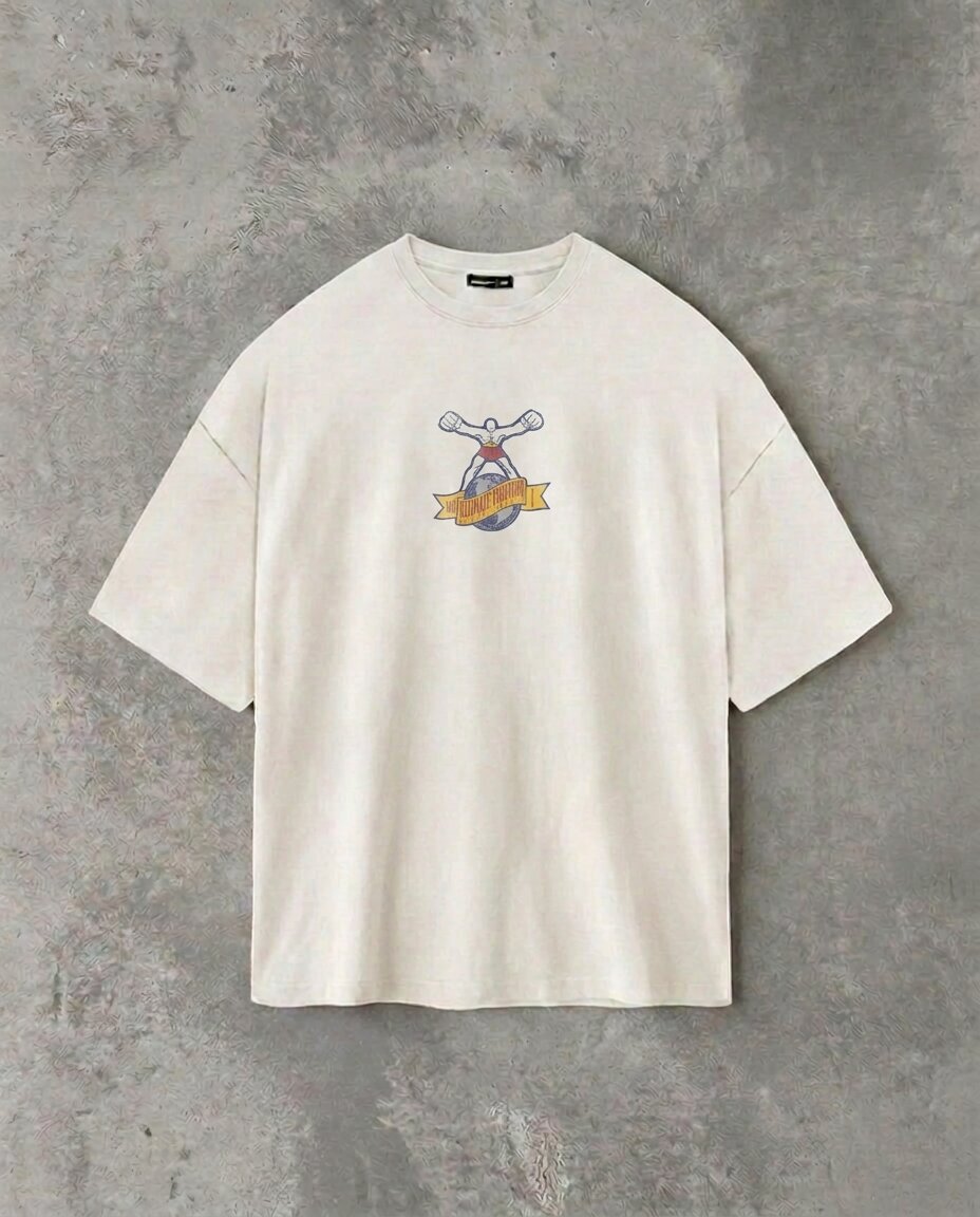 Ultimate Fighter Retro (Back Print) | White Tee